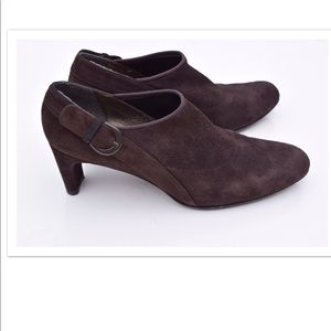 Stuart Weitzman Brown Suede Ankle Booties